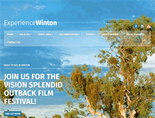 Tablet Screenshot of experiencewinton.com.au